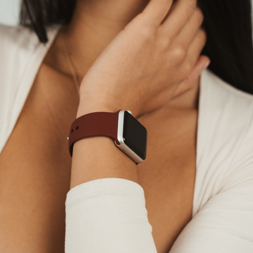 NAKD Apple Watch Kayışı - Bordo