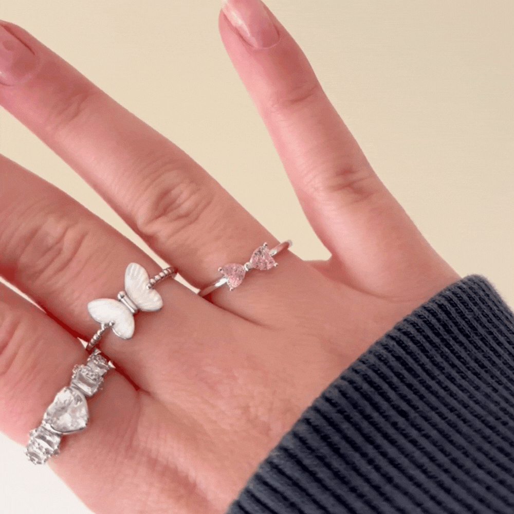 Elmaslı Kalp Yüzük