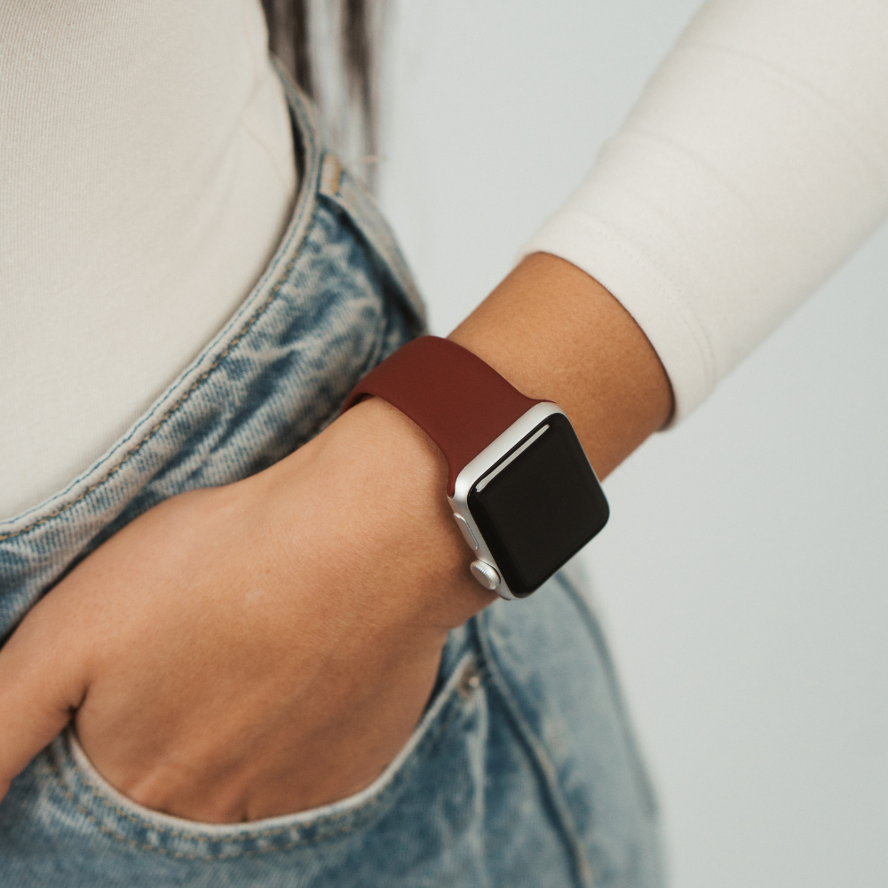 NAKD Apple Watch Kayışı - Bordo