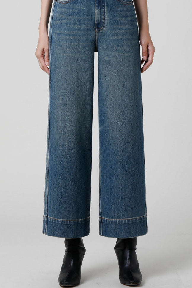 Petite High-Waist Wide-Leg Jeans