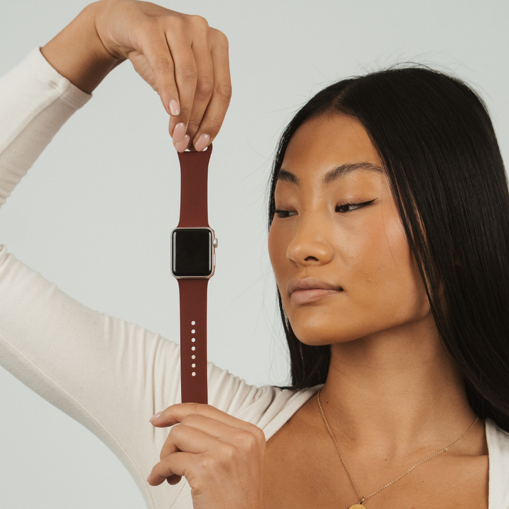 NAKD Apple Watch Kayışı - Bordo