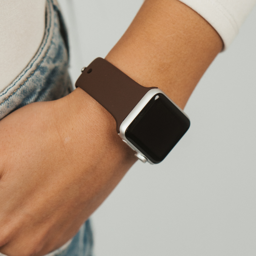 NAKD Apple Watch Kayışı - Çikolata