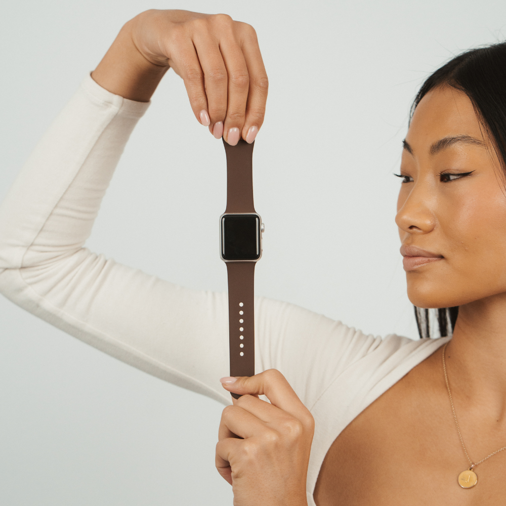 NAKD Apple Watch Kayışı - Çikolata