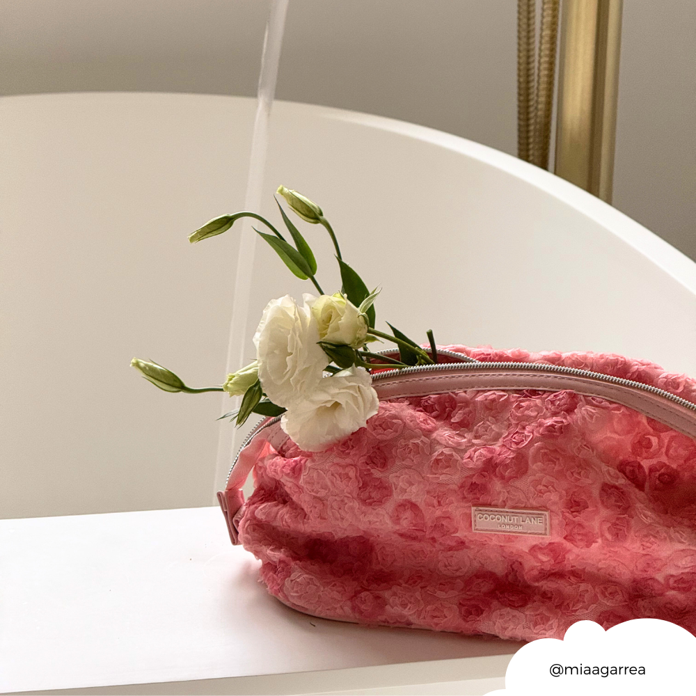 Genişletilebilir Makyaj Çantası - Şakayık Çiçeği 