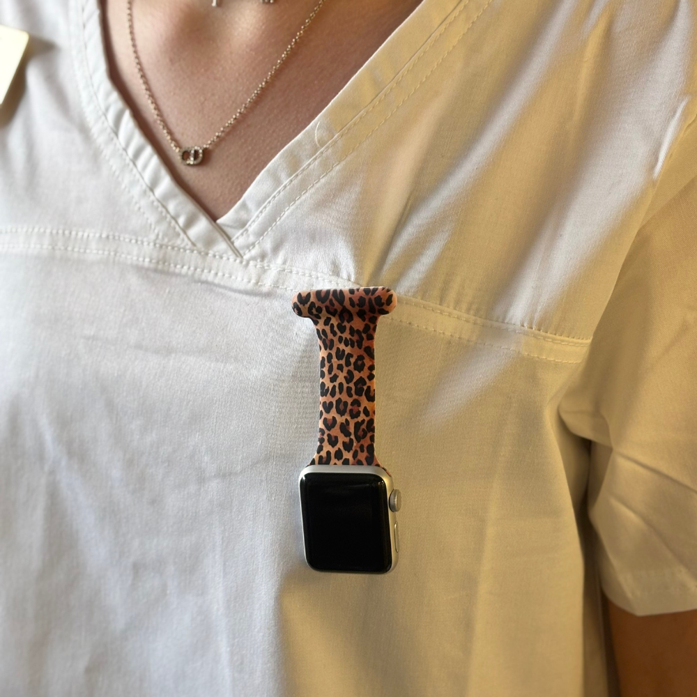Apple Watch Clip-on Fob Strap - Leopard