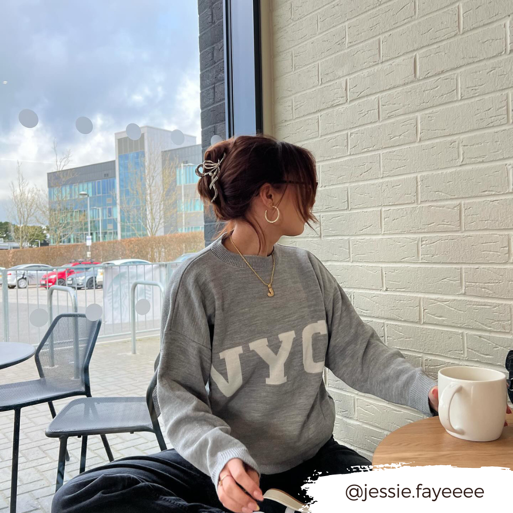 Gümüş Yaylı Pençe Klipsi