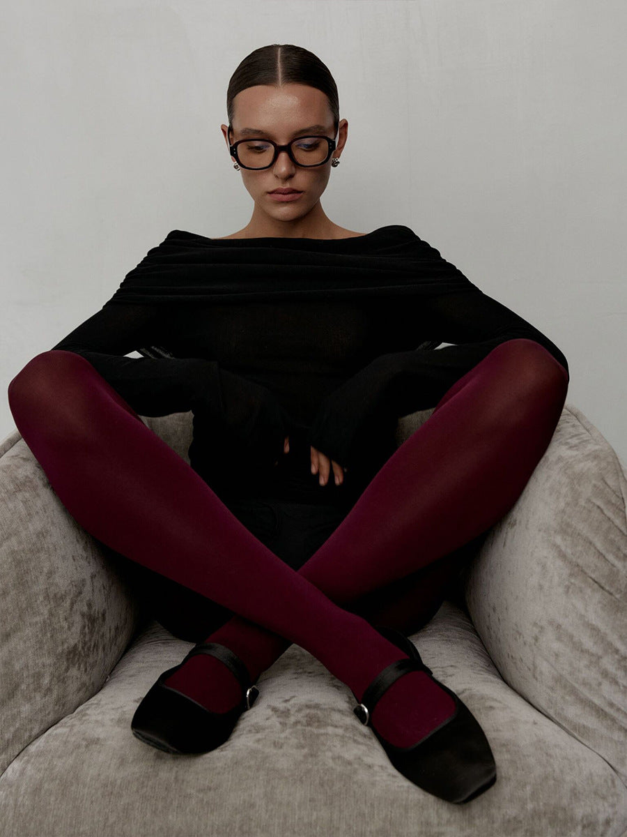 Chic Bardot Fitted Winter Sweater