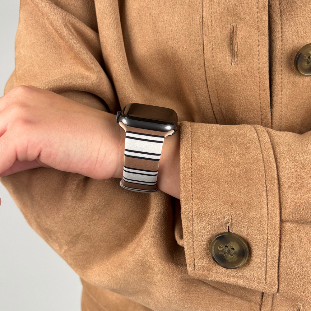 Retro Çizgili Apple Watch Kayışı