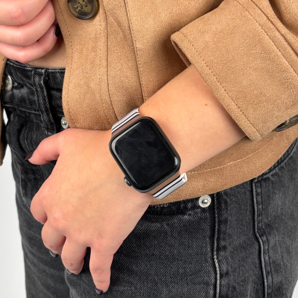 Retro Çizgili Apple Watch Kayışı