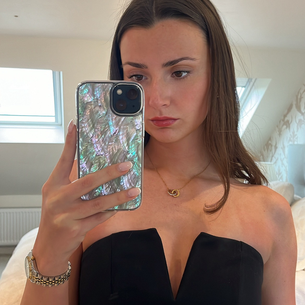 Gerçek Doğal Deniz Kabuğu Telefon Kılıfı - Beyaz