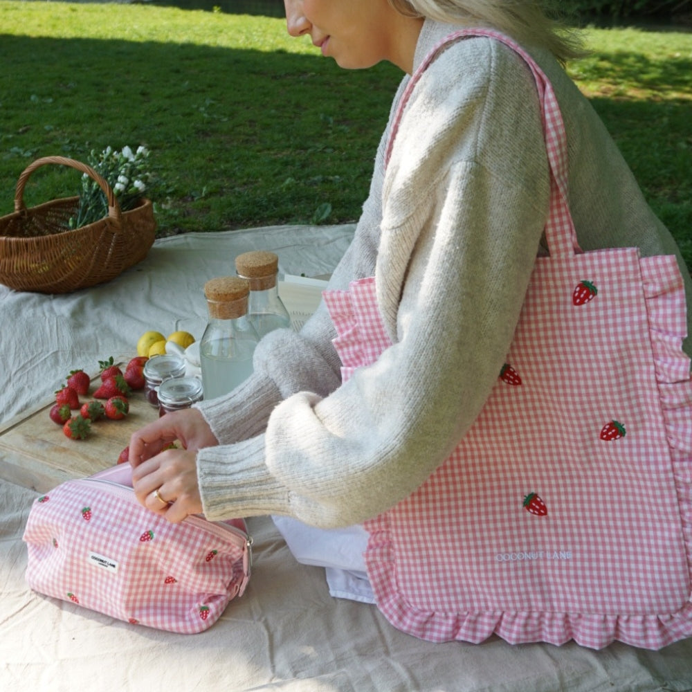 Tote Bag - Strawberry Picnic