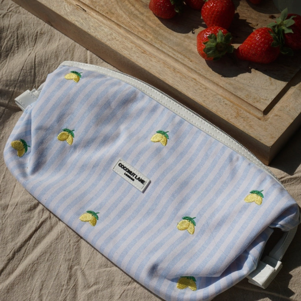 Genişletilebilir Makyaj Çantası - Living La Vida Lemon 