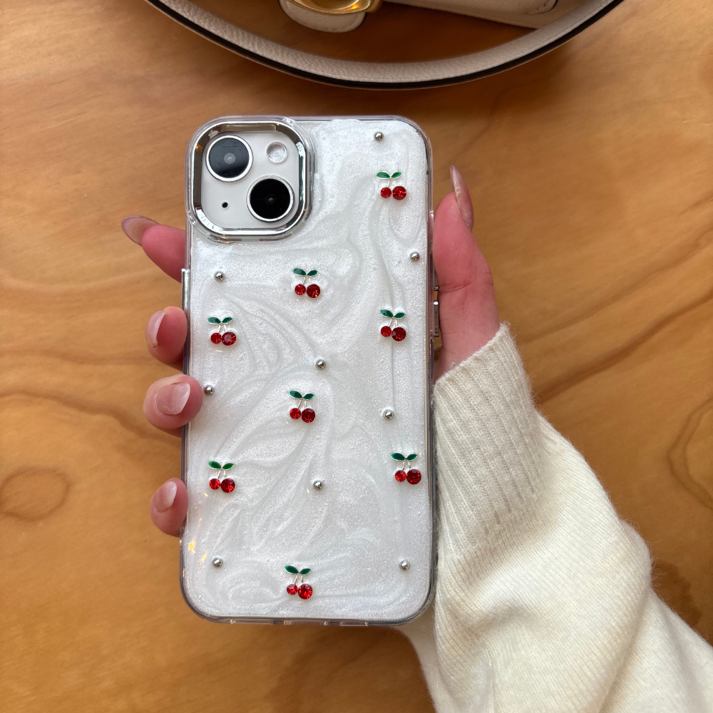 Cherry Pearl Phone Case