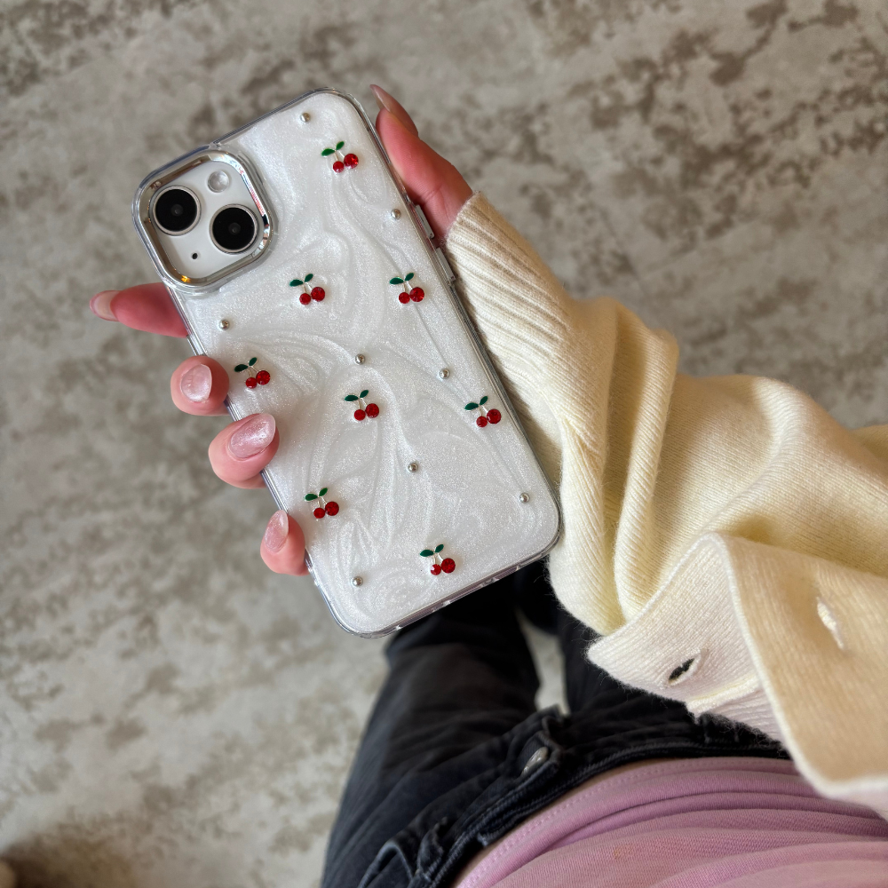 Cherry Pearl Phone Case