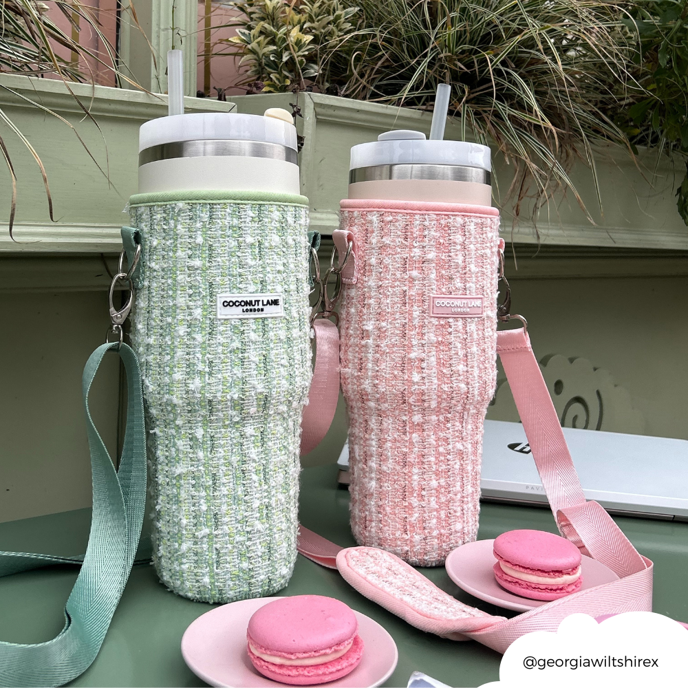 Tumbler Carry Case - Matcha Textured Tweed