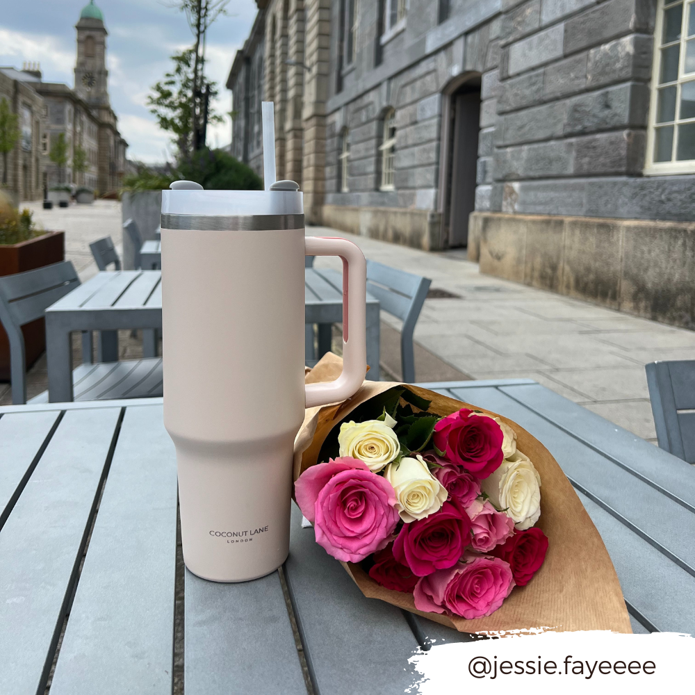 Stainless Steel Tumbler - Marshmallow Pink