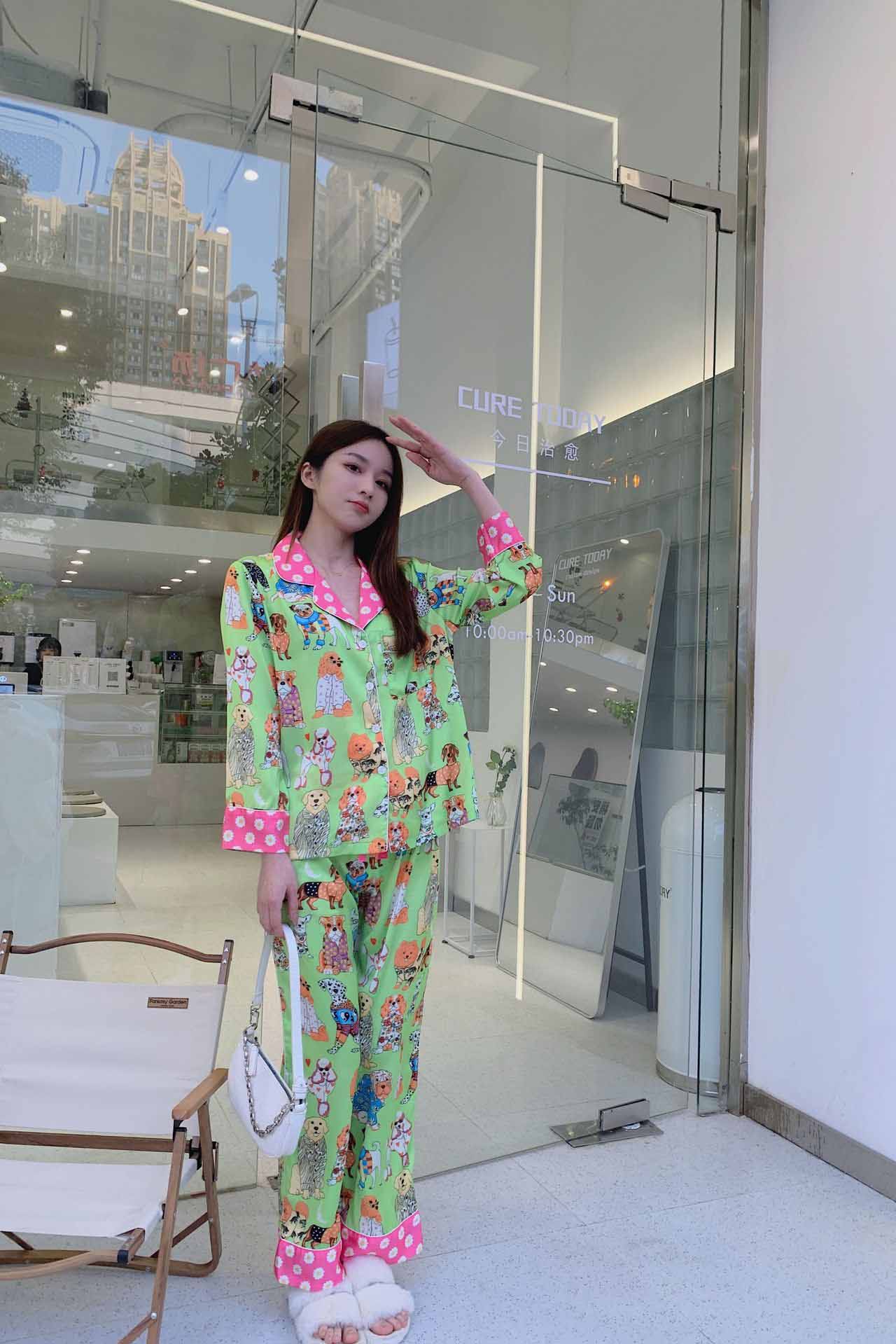 Artistic Illustration Pajama Set