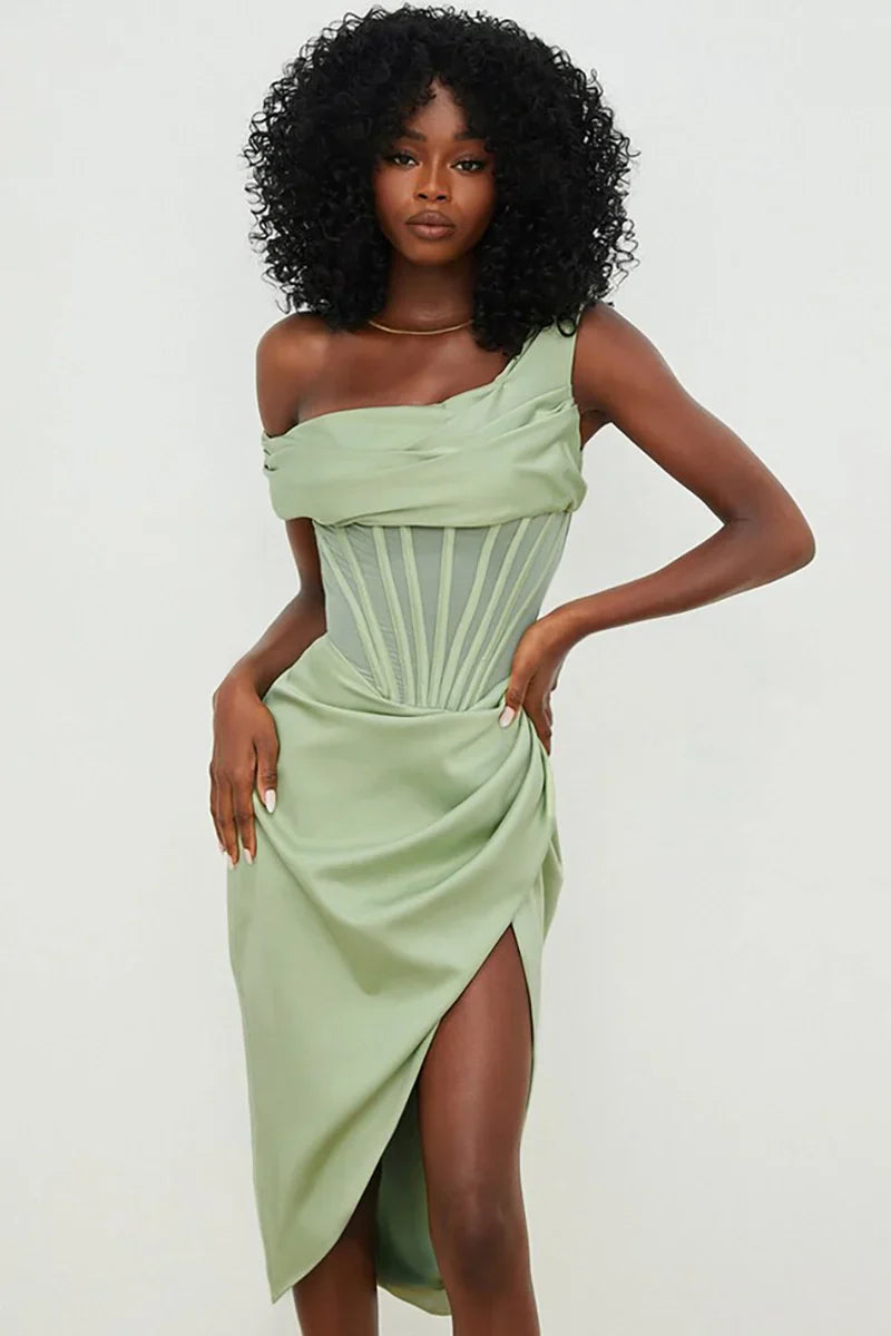 Apple Green Vintage Style Swimsuit Set