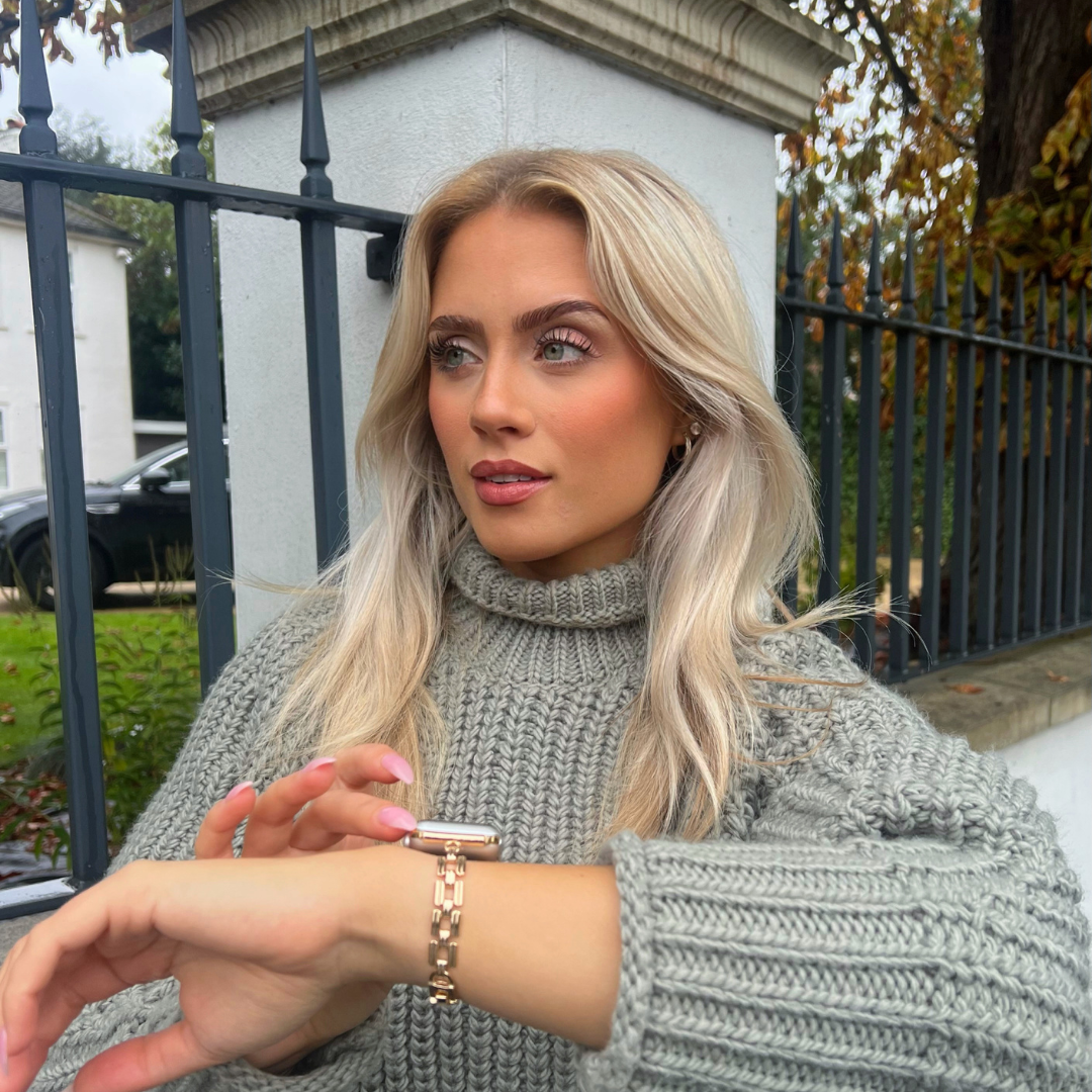 Kare Altın Bileklik Apple Watch Kayışı