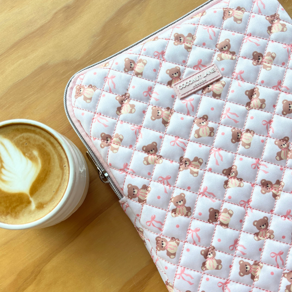 Quilted Thea Teddy iPad Sleeve