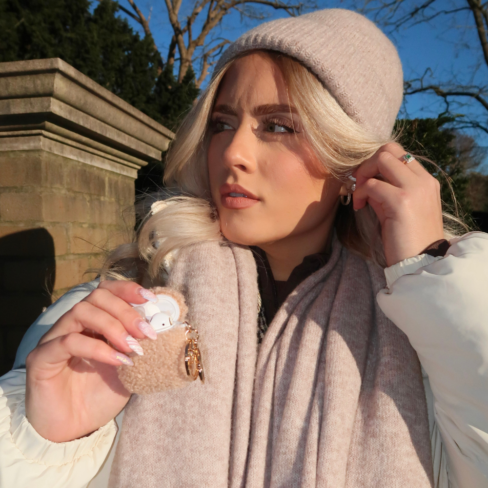 Teddy Airpods Kılıfı - Ten Rengi