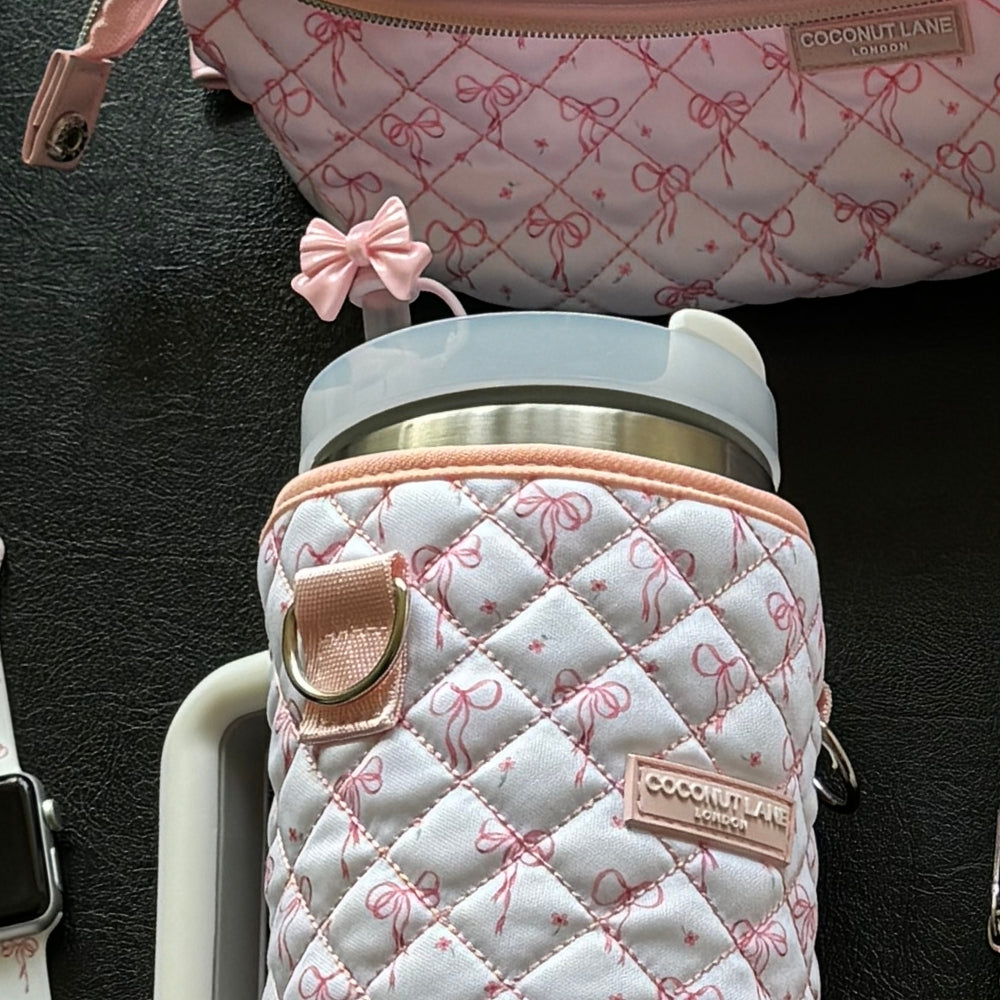 Pembe Kurdeleli Hasır Kılıf