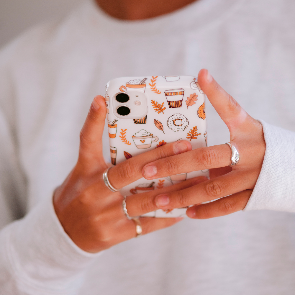 Sonbahar Baharatlı Latte Telefon Kılıfı 