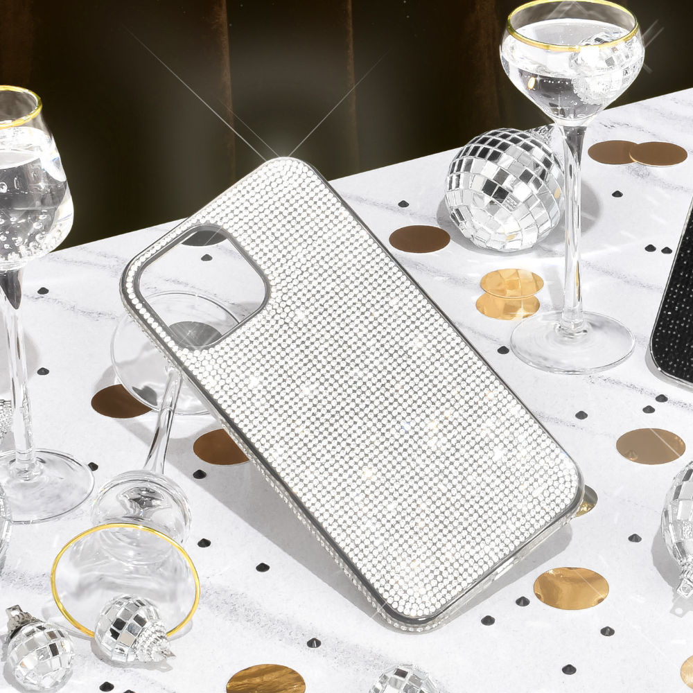 Disco Sparkle Phone Case - Silver