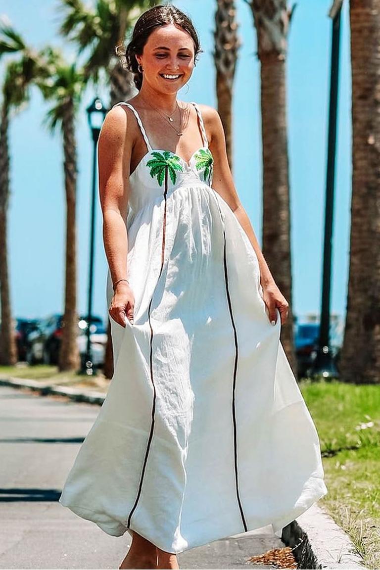 Palm Oasis Slip Dress