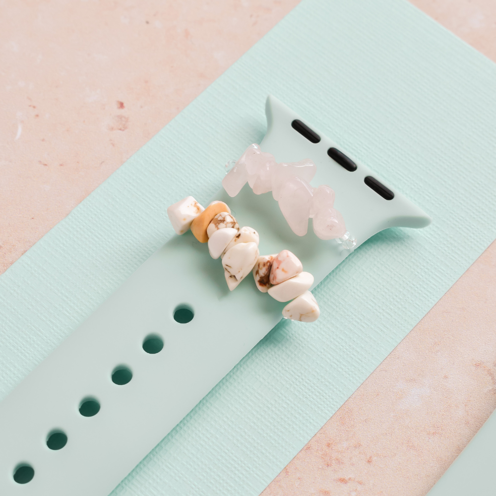 Watch Strap Charm - Pink Crystal