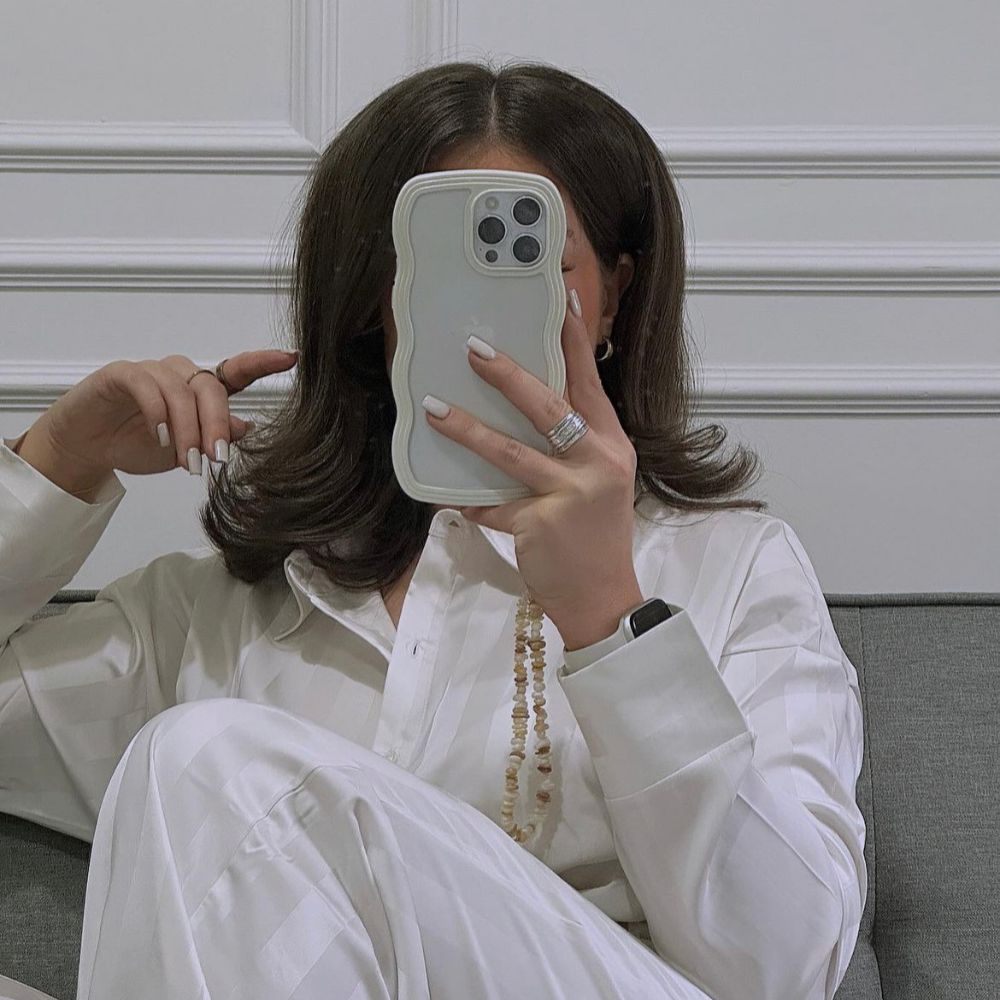 Kristal Telefon Askısı - Doğal Ten Rengi