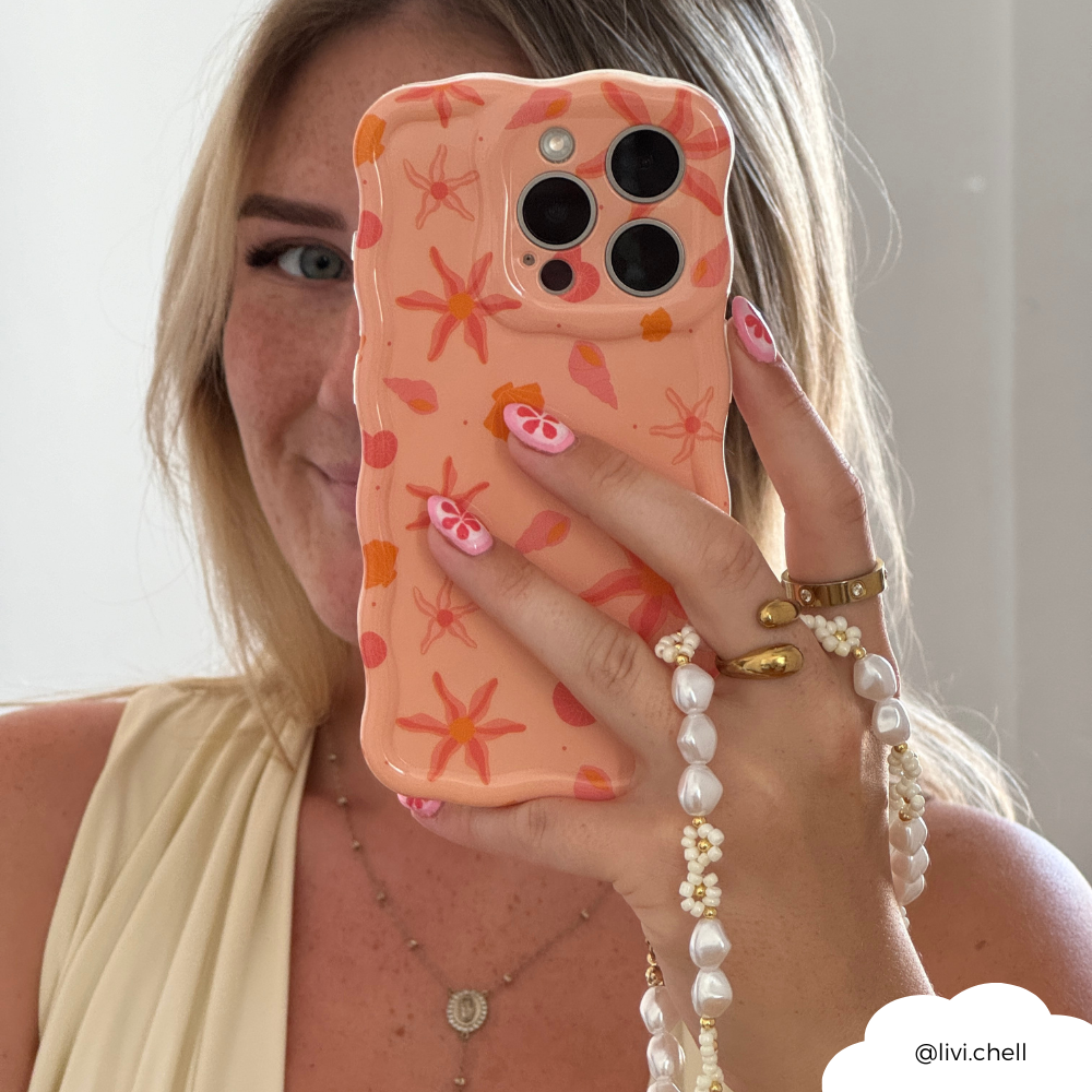 Boncuklu Telefon Askısı - İnci Özlü