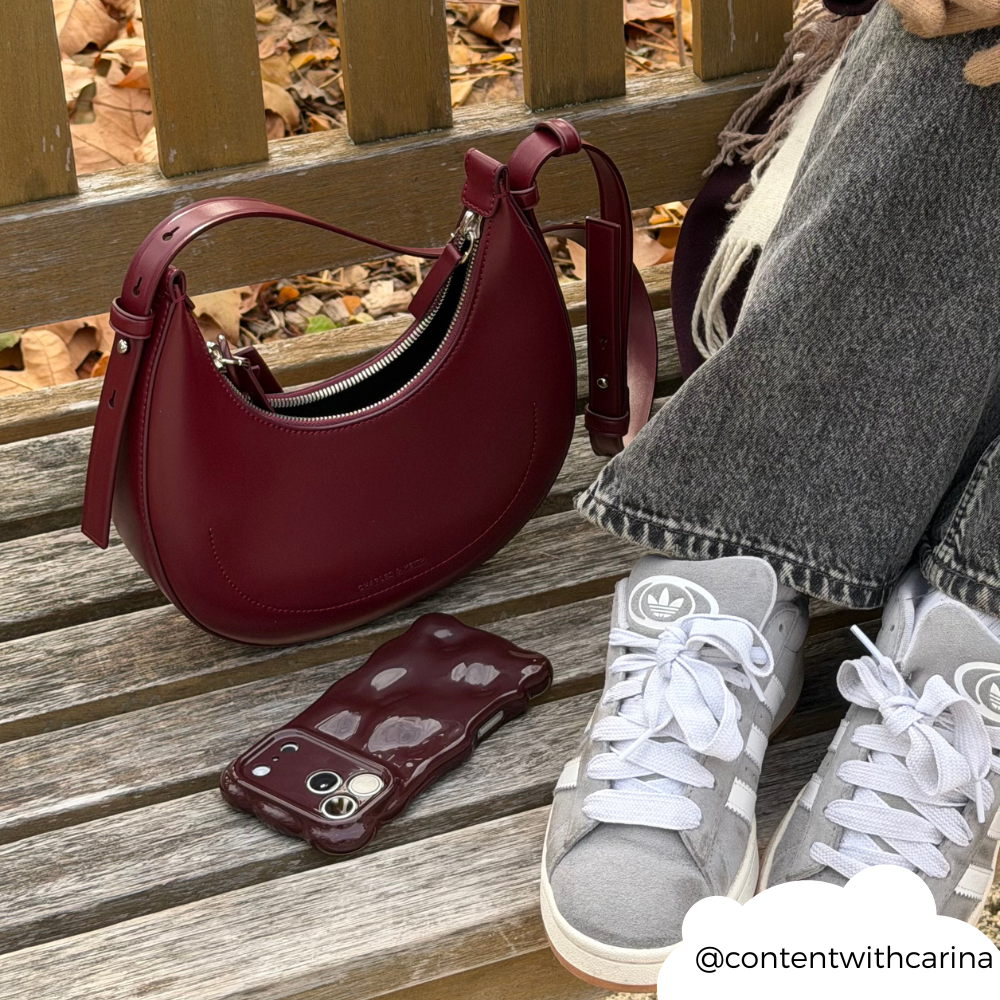 3D Baloncuklu Telefon Kılıfı - Bordo