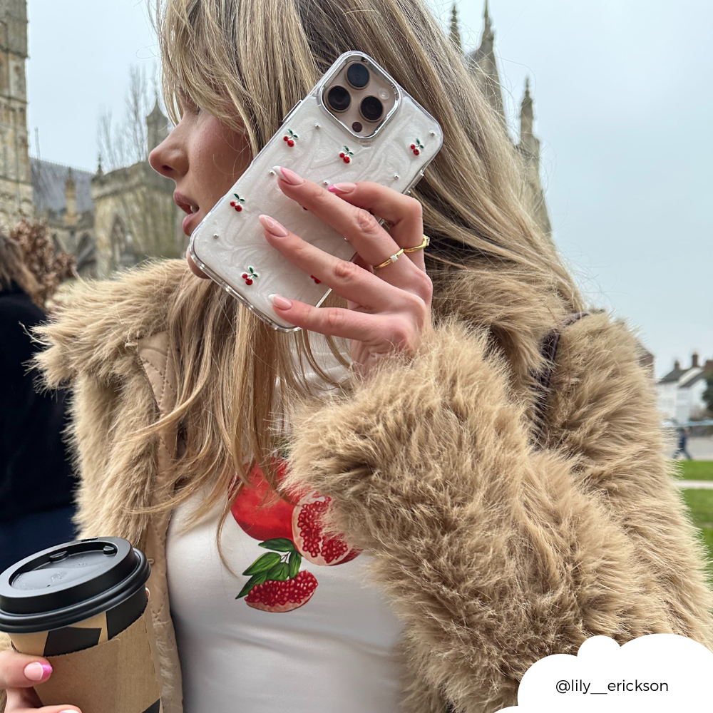 Cherry Pearl Phone Case