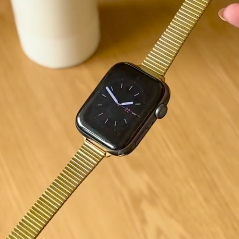 İnce ve Şık Apple Watch Kayışı - Altın