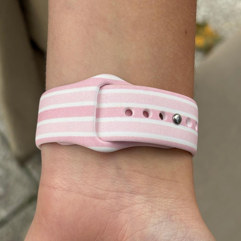 Pudra Çizgili Apple Watch Kayışı