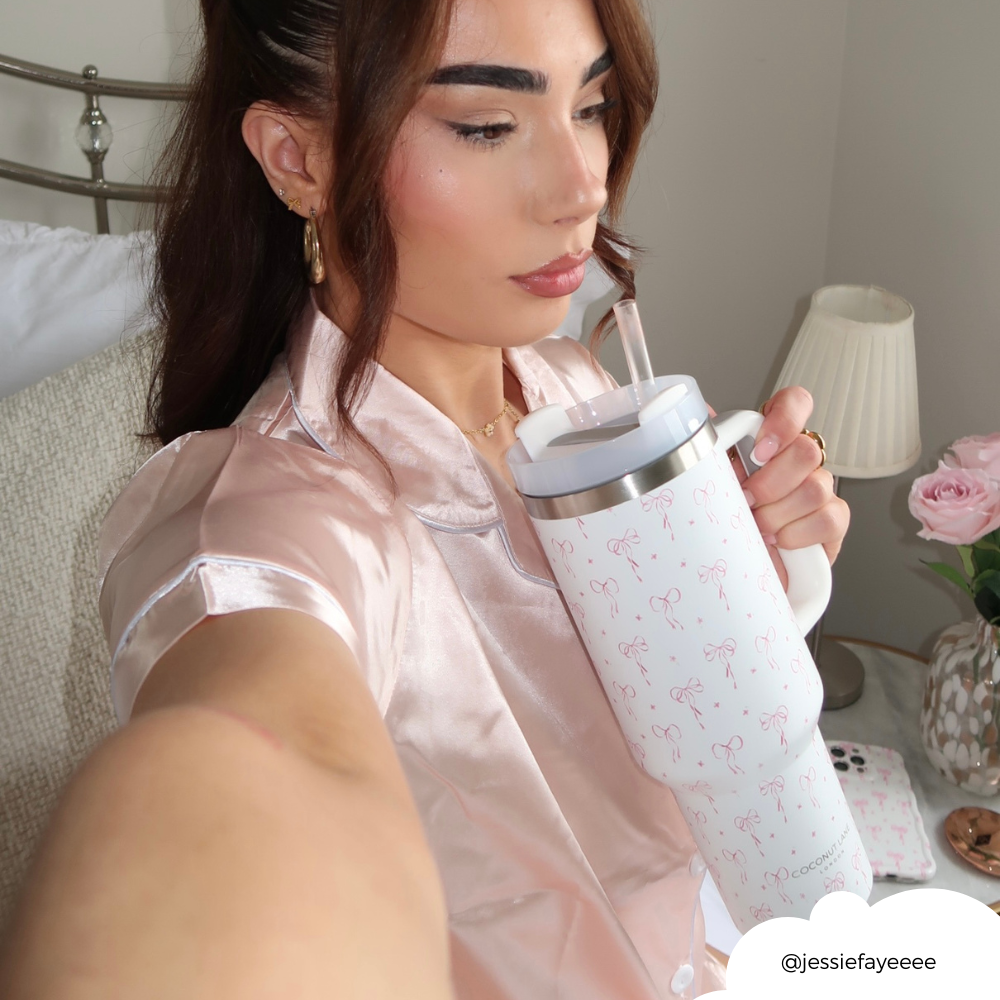 Stainless Steel Tumbler - Dainty Bows