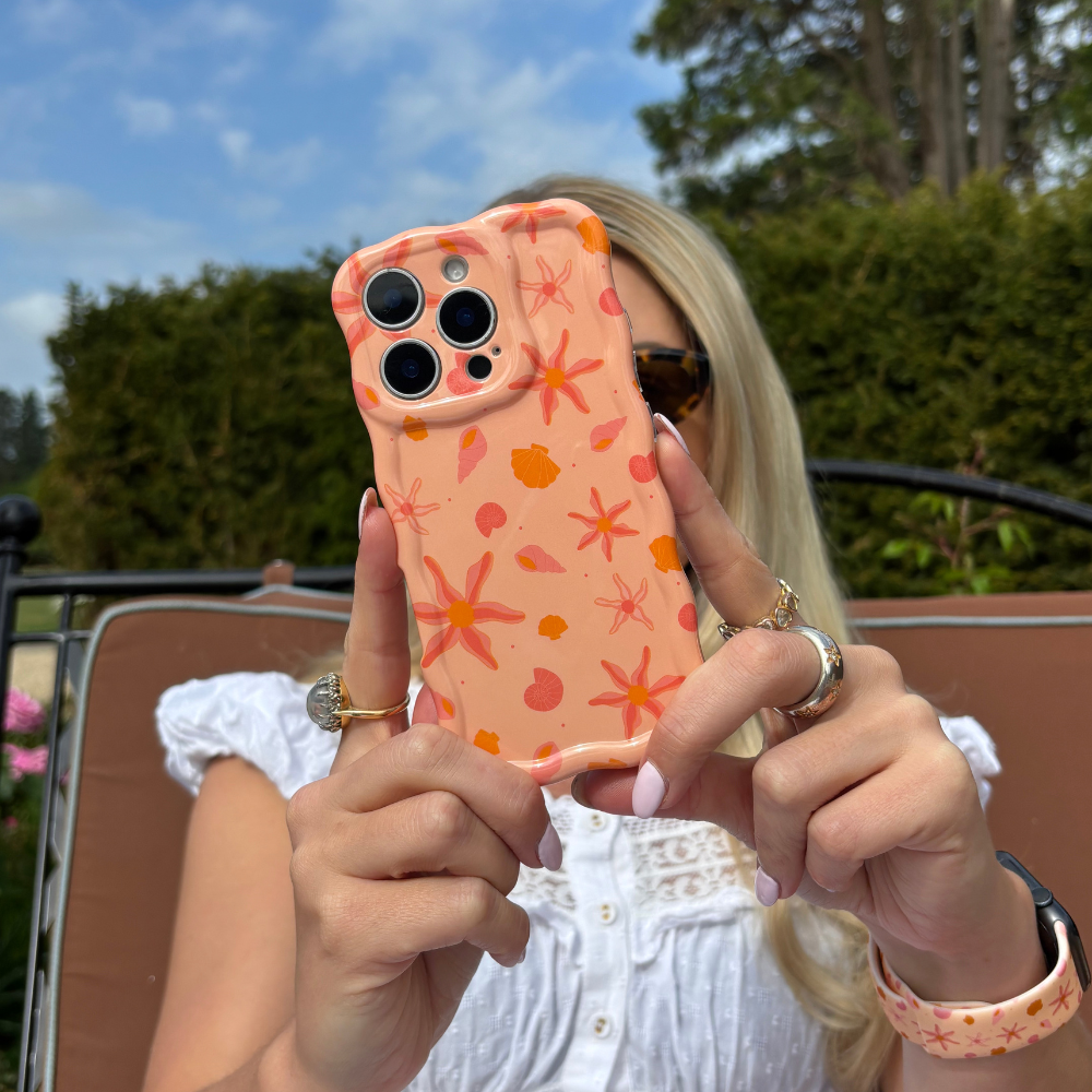 Dalgalı Telefon Kılıfı - Şeftali Plajı