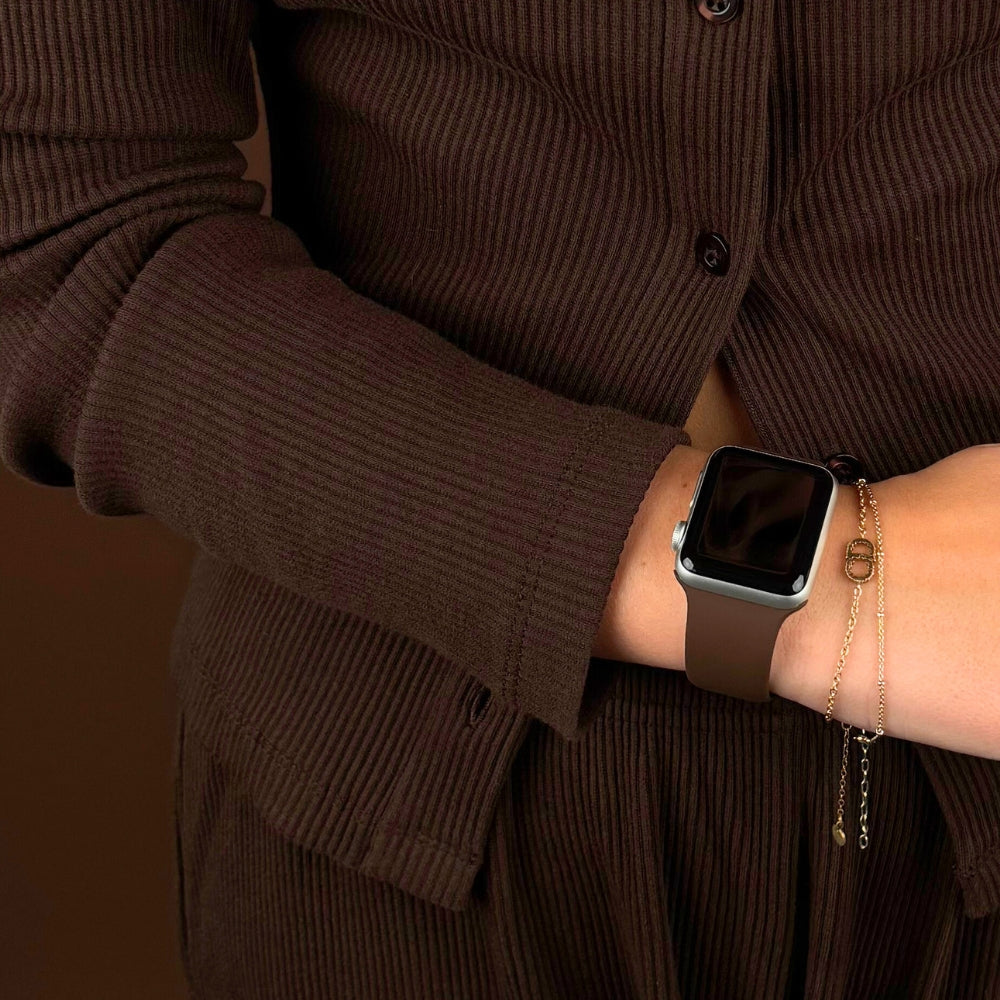 NAKD Apple Watch Kayışı - Çikolata