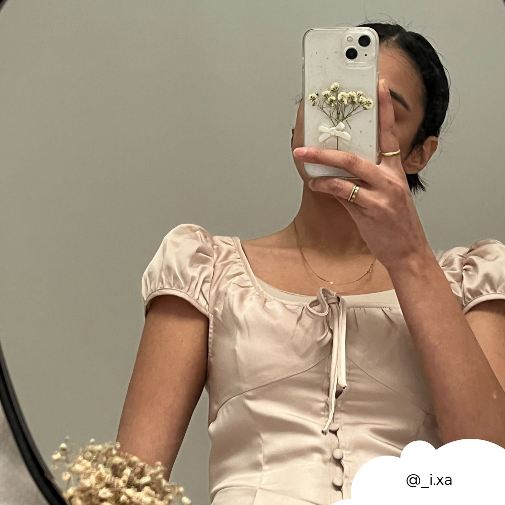 Kurutulmuş Çiçekli Şeffaf Telefon Kılıfı