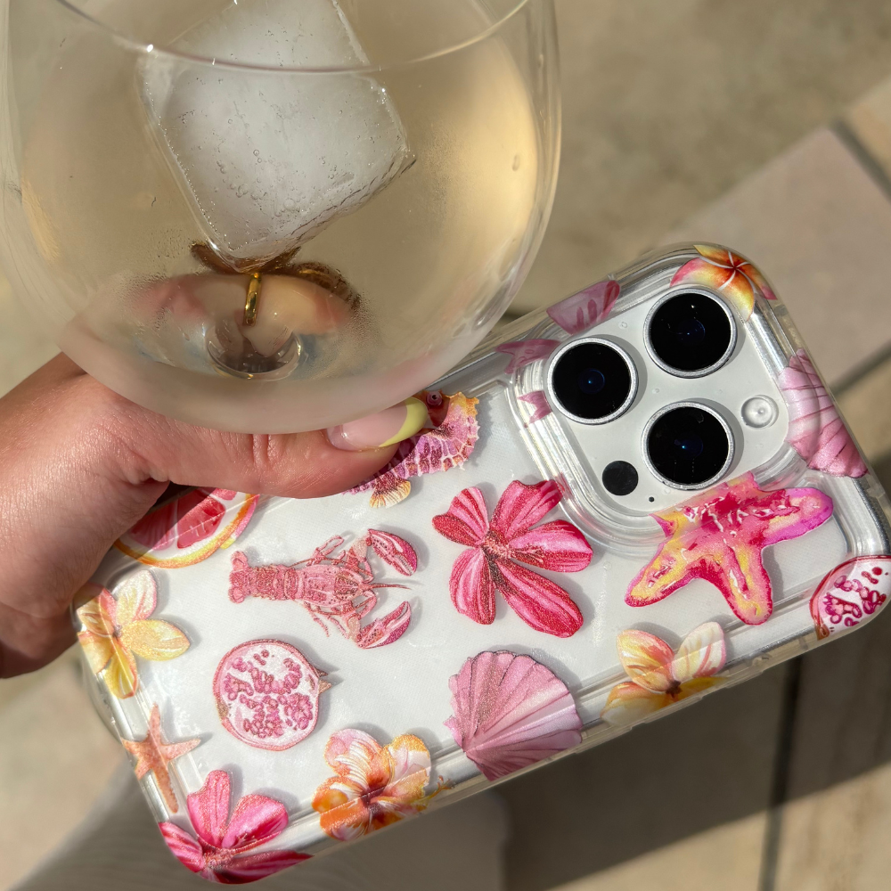 Şeffaf Telefon Kılıfı - Rosé Sahili