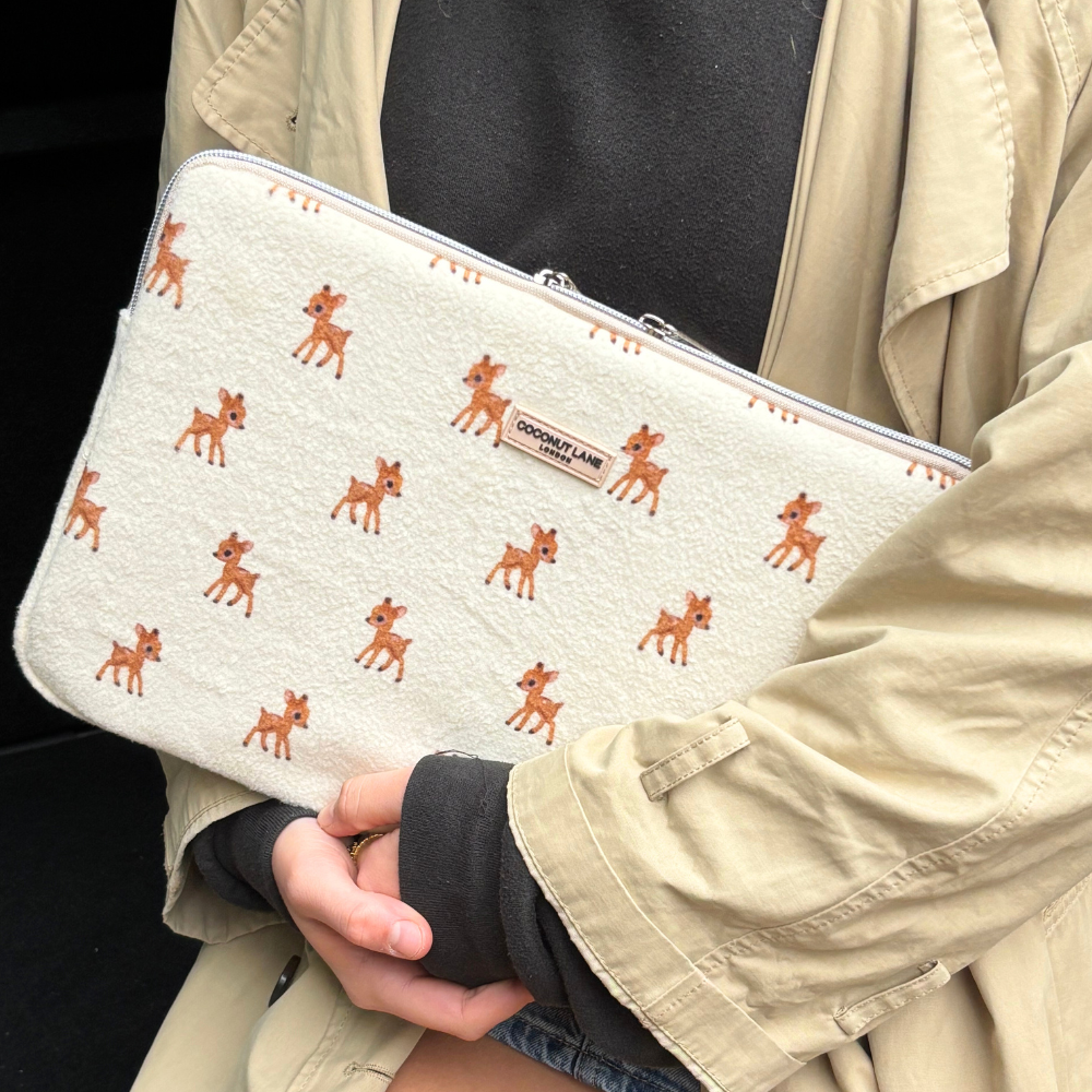 Fleecy Fawn Laptop Sleeve