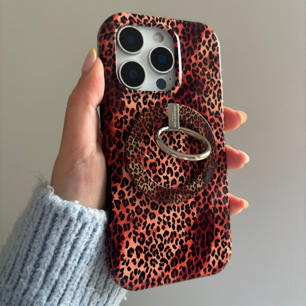 MAGSAFE® Telefon Yüzüğü - Leopar