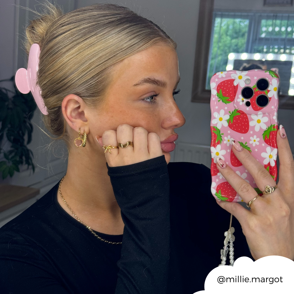 Wavy Phone Case - Berry Cute Strawberry