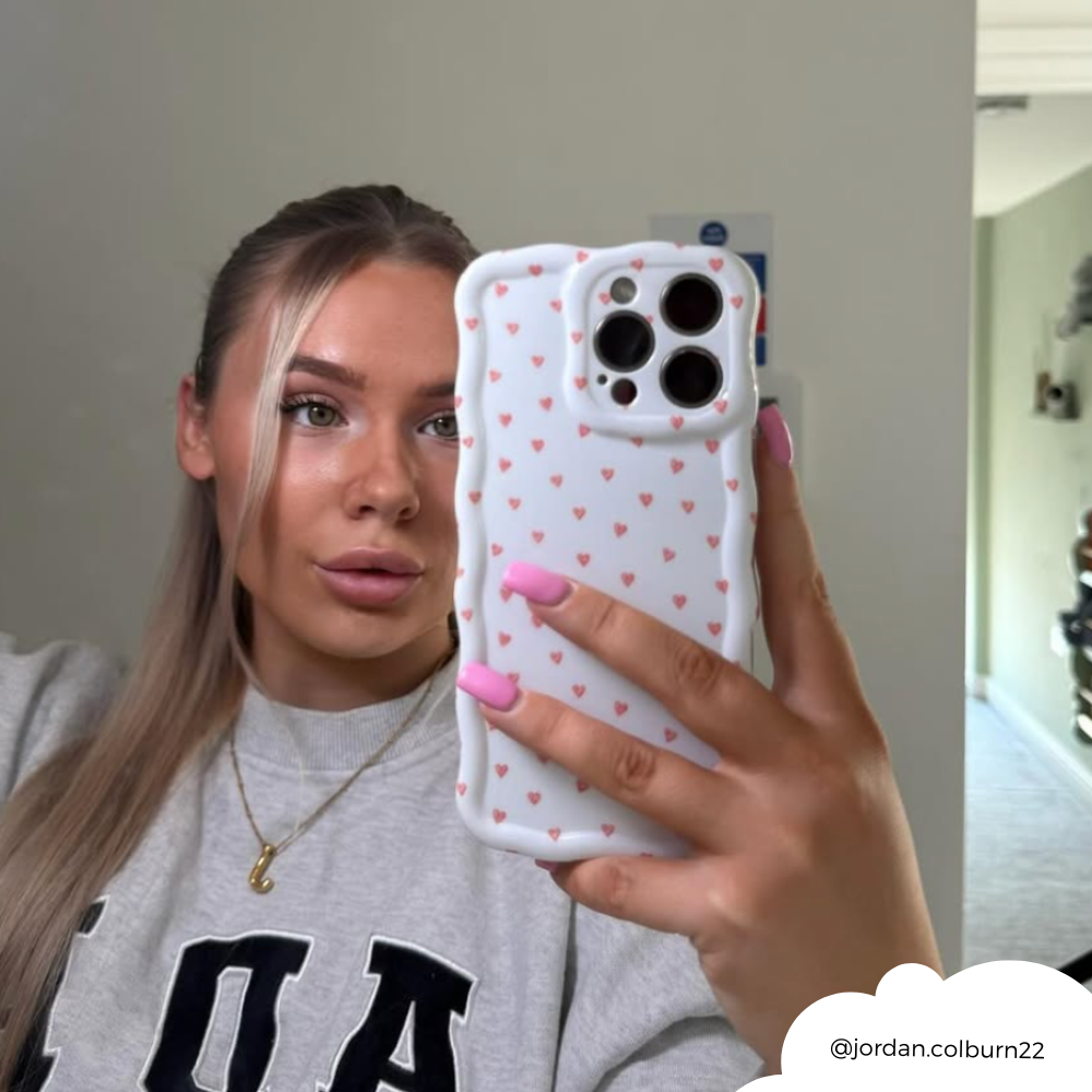 Wavy Phone Case - Mini Hearts