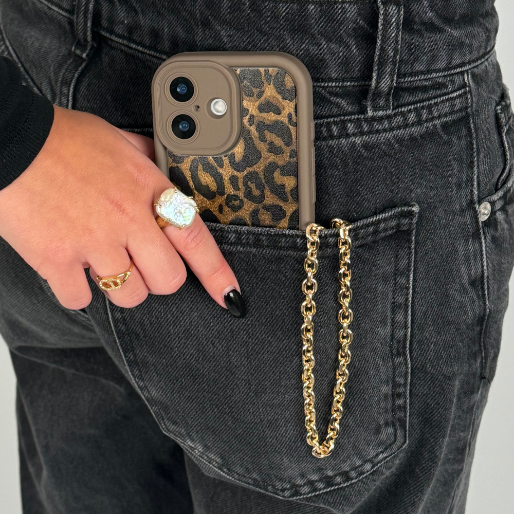 Telefon Askısı - Altın Zincir