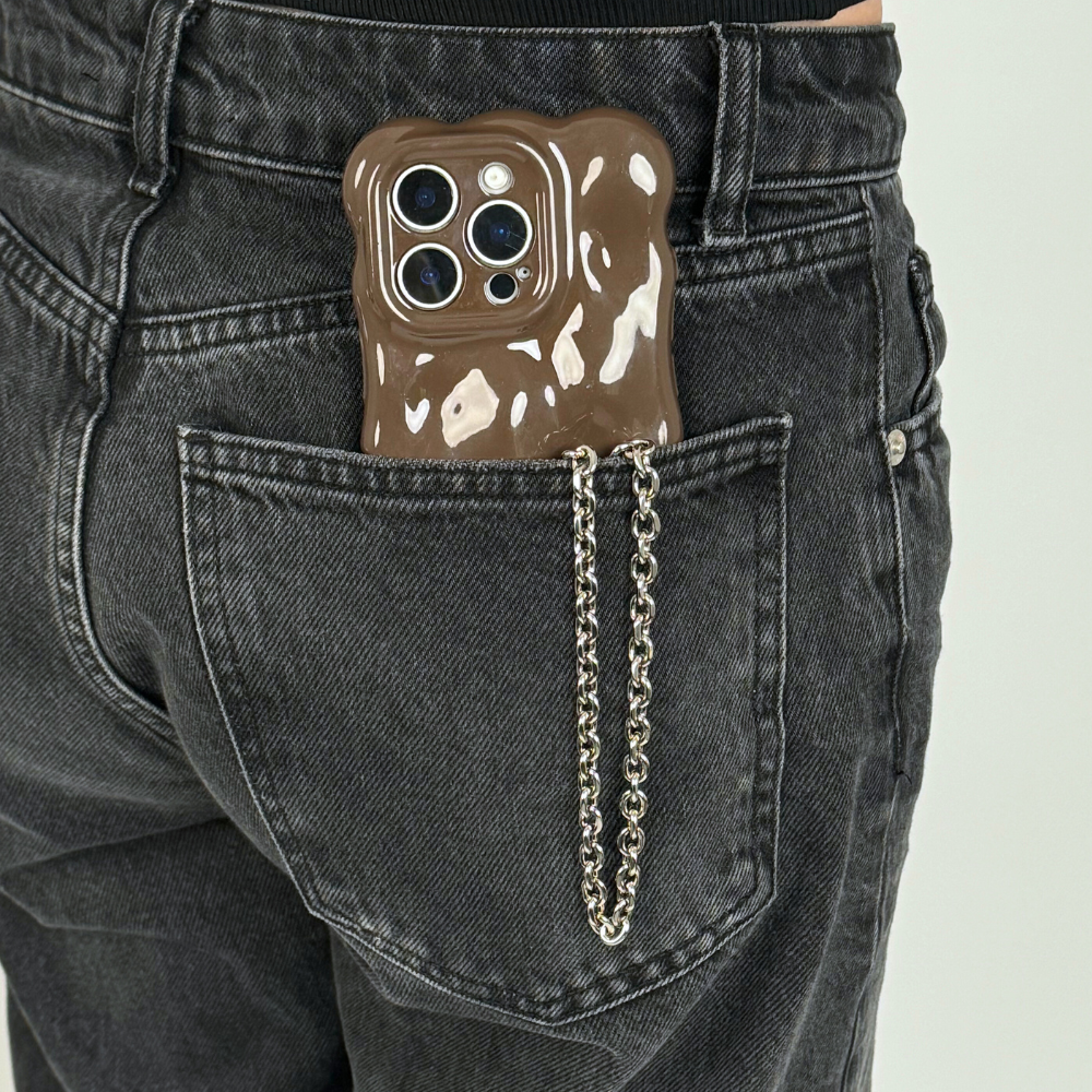 Phone Strap - Silver Chain