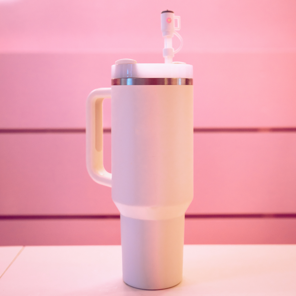 Mini Beyaz Bardak Pipet Kılıfı