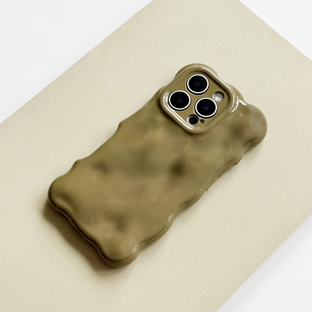 3D Bubble Phone Case - Pistachio