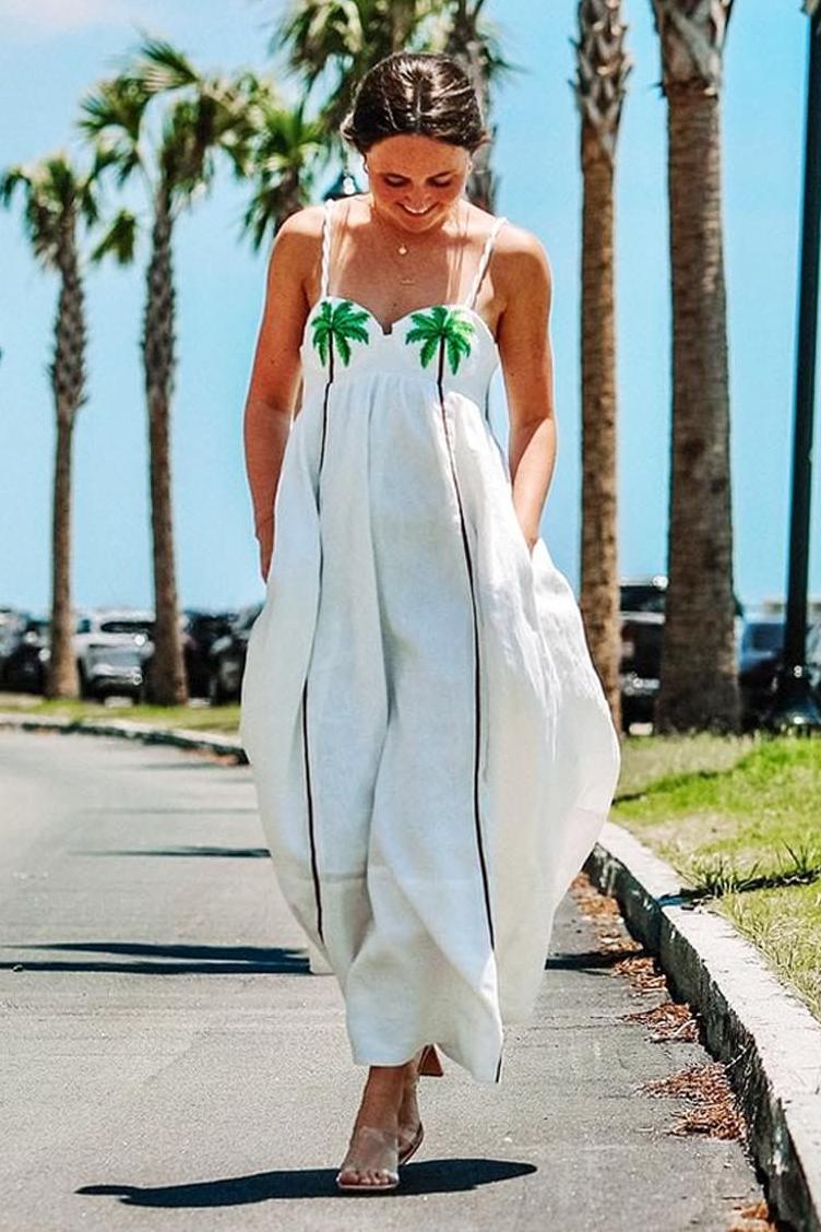 Palm Oasis Slip Dress